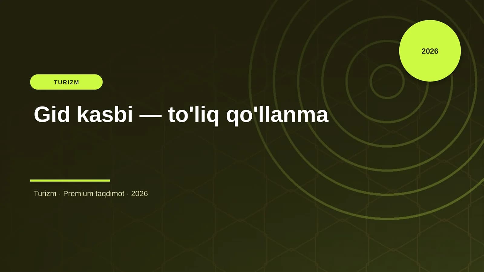 Gid kasbi — to'liq qo'llanma