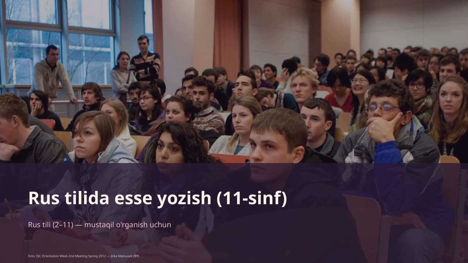 Rus tilida esse yozish (11-sinf)