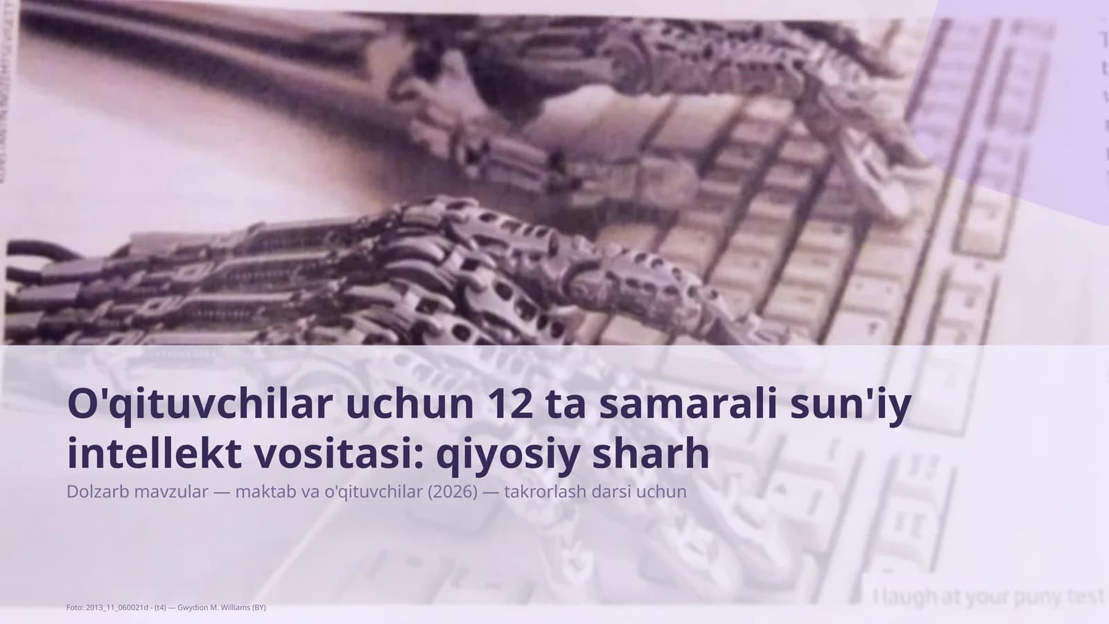 O'qituvchilar uchun 12 ta samarali sun'iy intellekt vositasi: qiyosiy sharh
