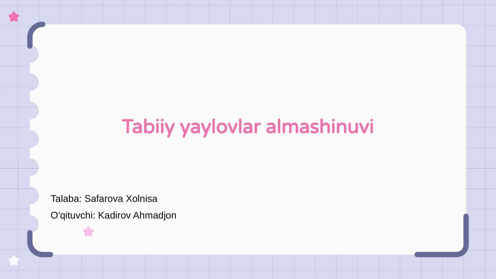 Tabiiy yaylovlar almashinuvi