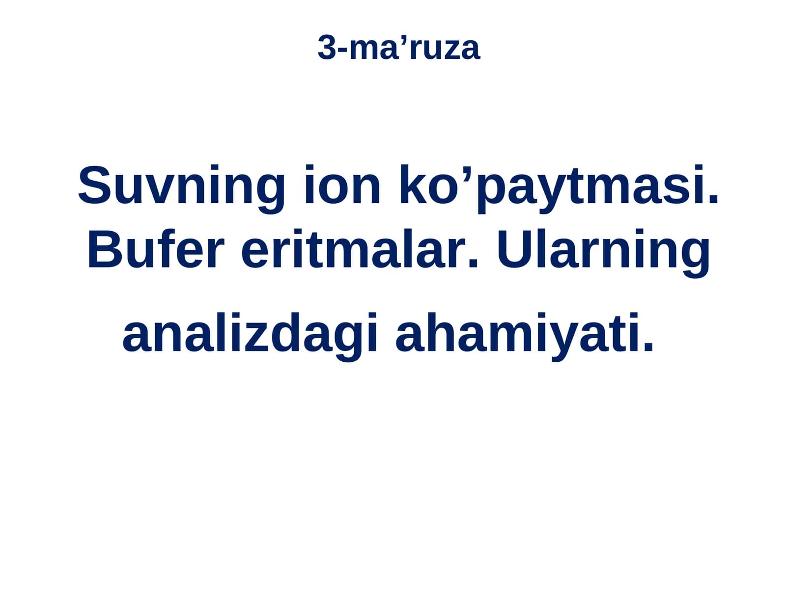 Suvning ion ko’paytmasi