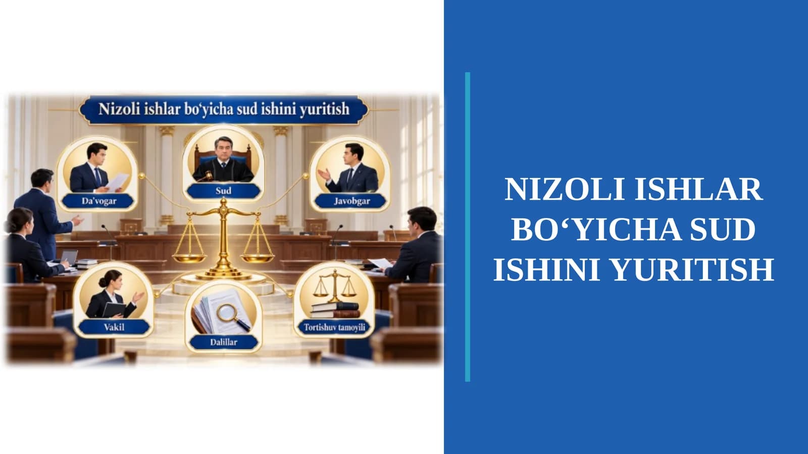NIZOLI ISHLAR BO‘YICHA SUD ISHINI YURITISH