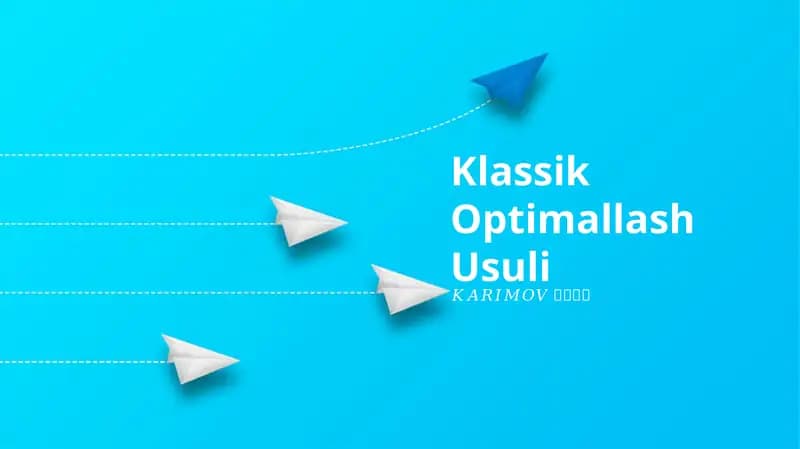 Klassik Optimallash Usuli