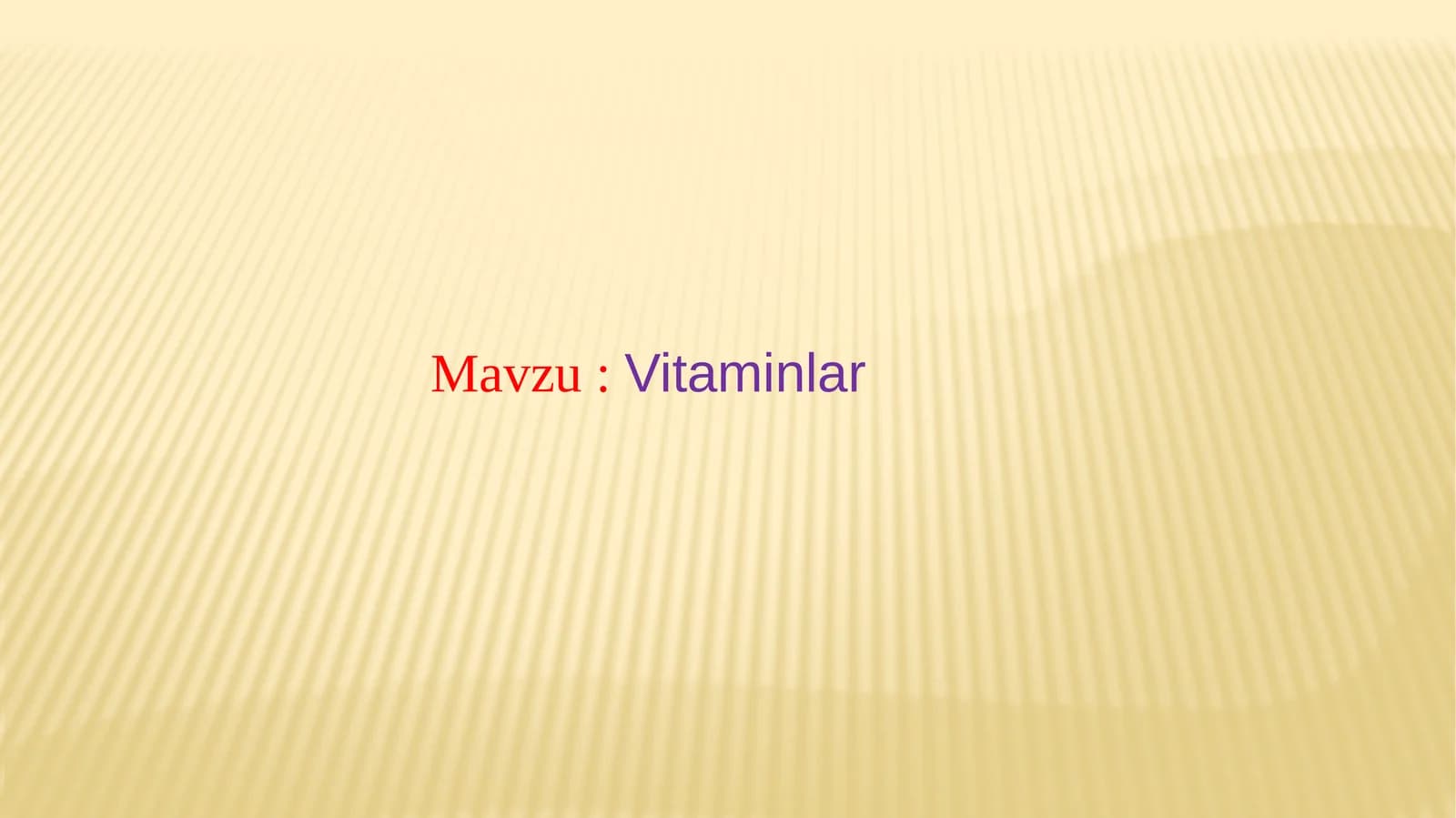 Vitaminlar