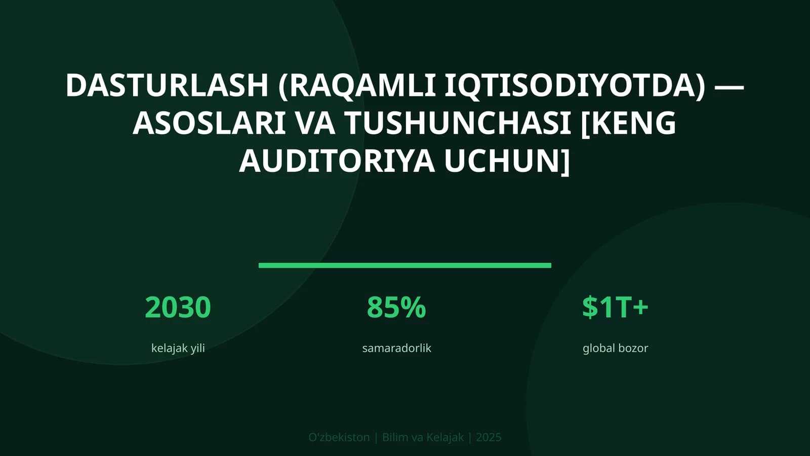 Dasturlash (raqamli iqtisodiyotda) — asoslari va tushunchasi [keng auditoriya uchun]