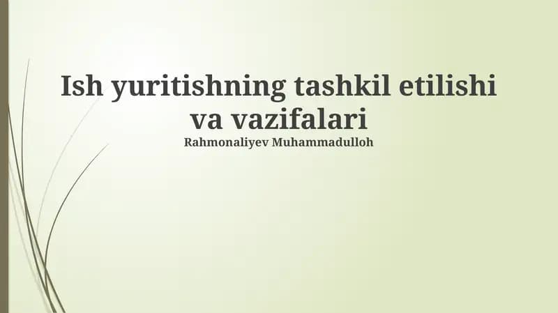 Biznesning Tashkiliyoti