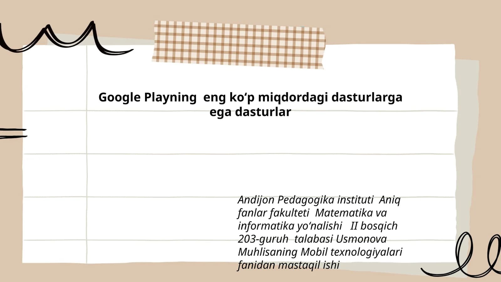 Mobil texnologiyalari