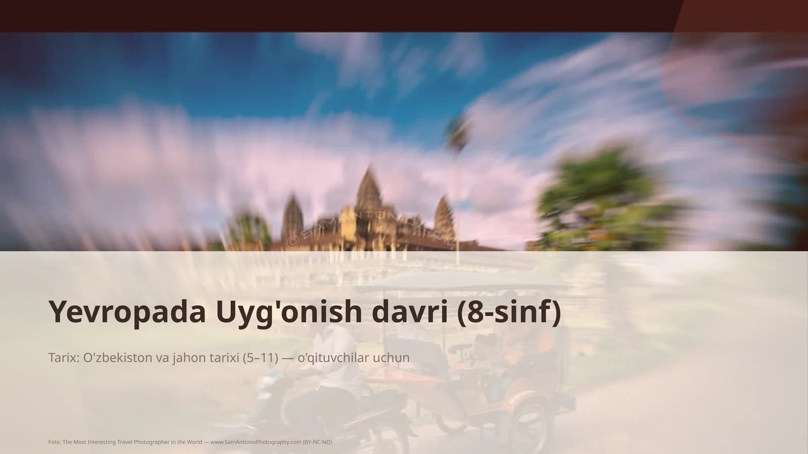 Yevropada Uyg'onish davri (8-sinf)