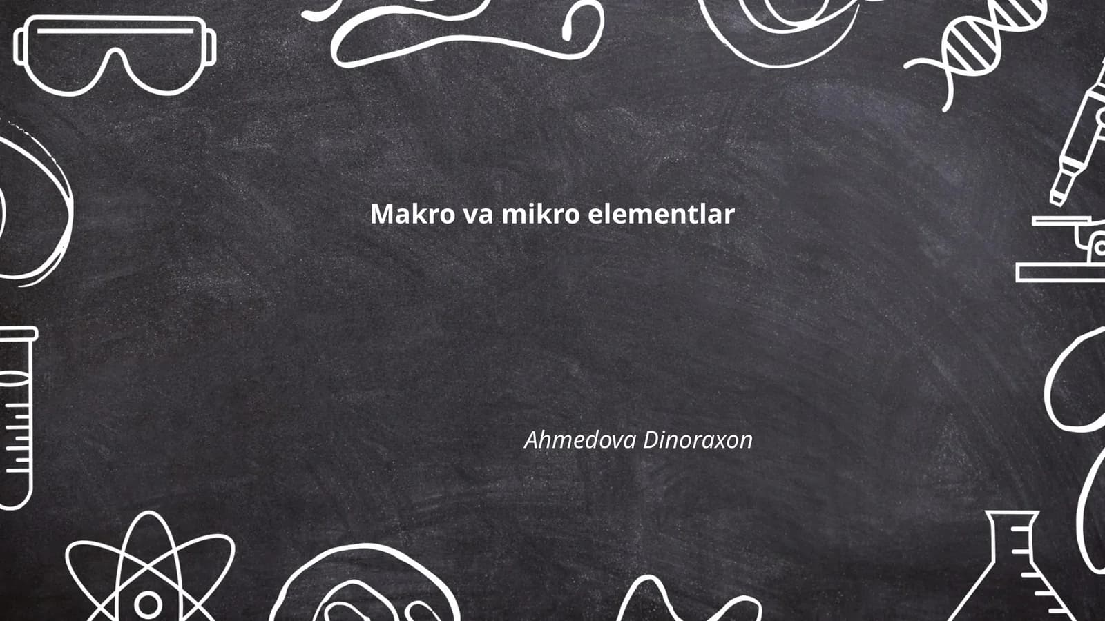 Makro va mikro elementlar