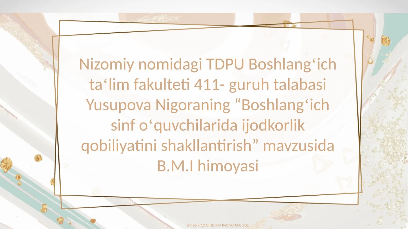 Boshlang‘ich sinf o‘quvchilarida ijodkorlik qobiliyatini shakllantirish