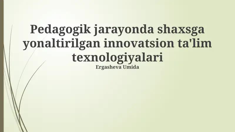 Masofadan o'qitish texnologiyalari