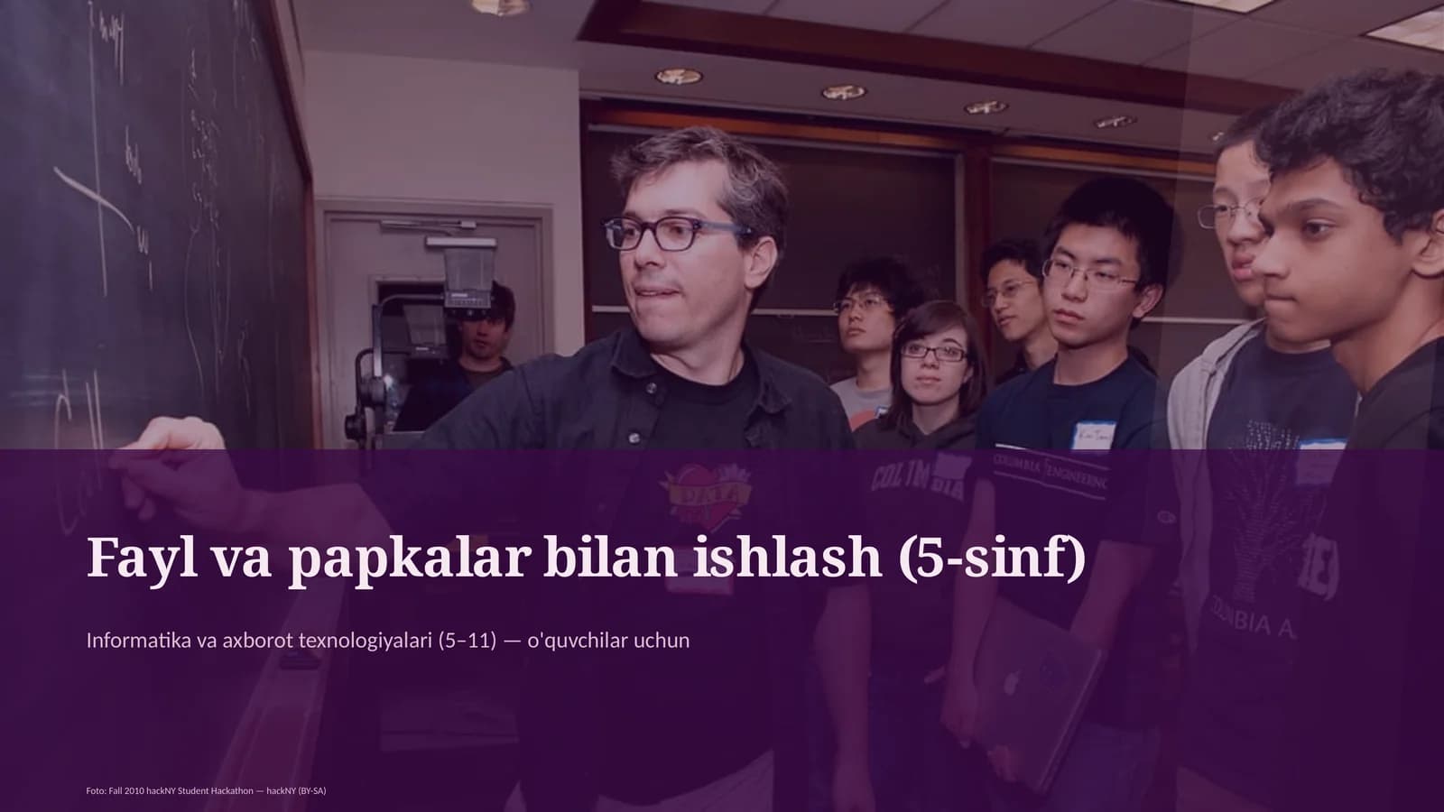 Fayl va papkalar bilan ishlash (5-sinf)