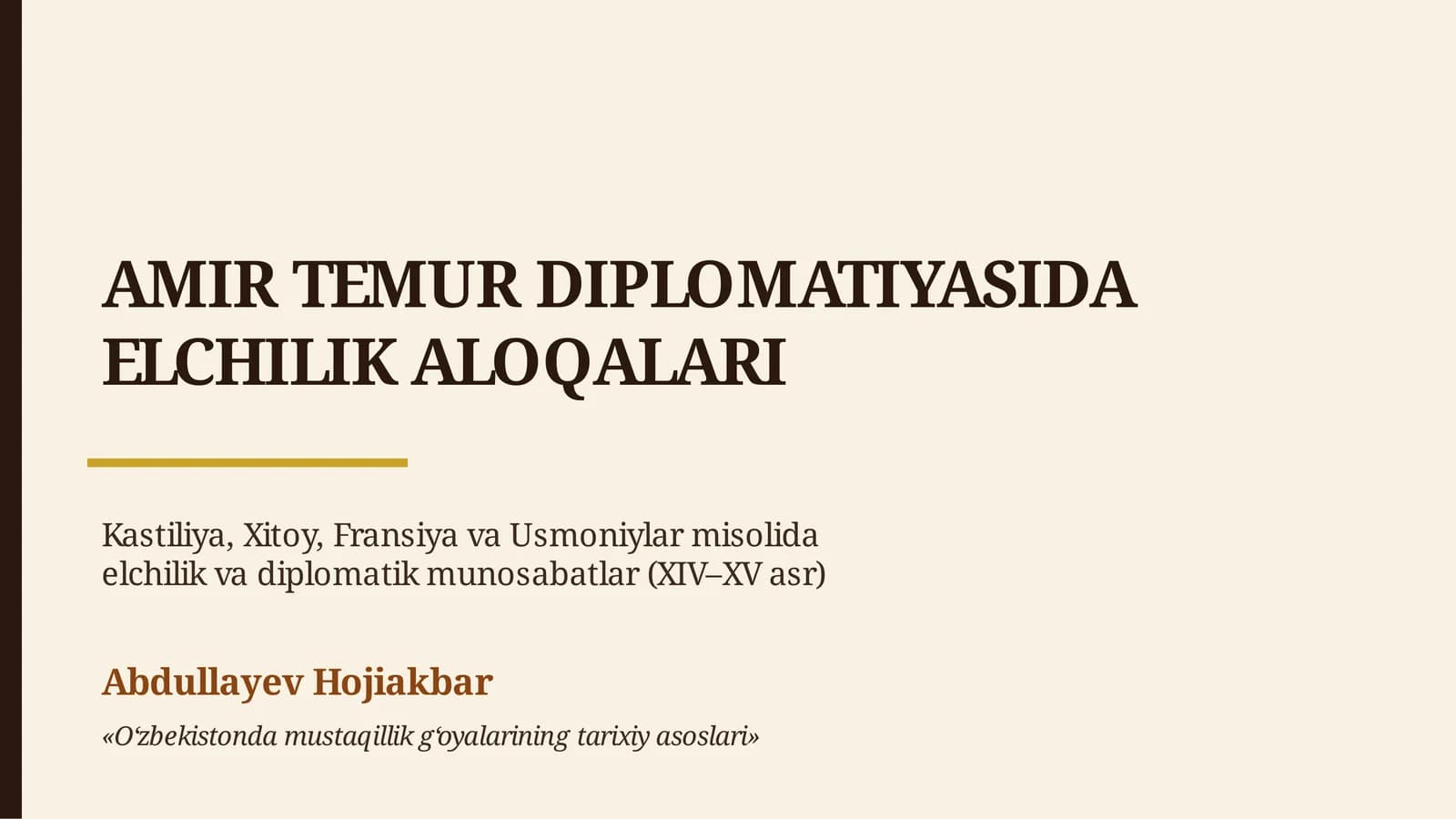 Amir Temur diplomatiyasi