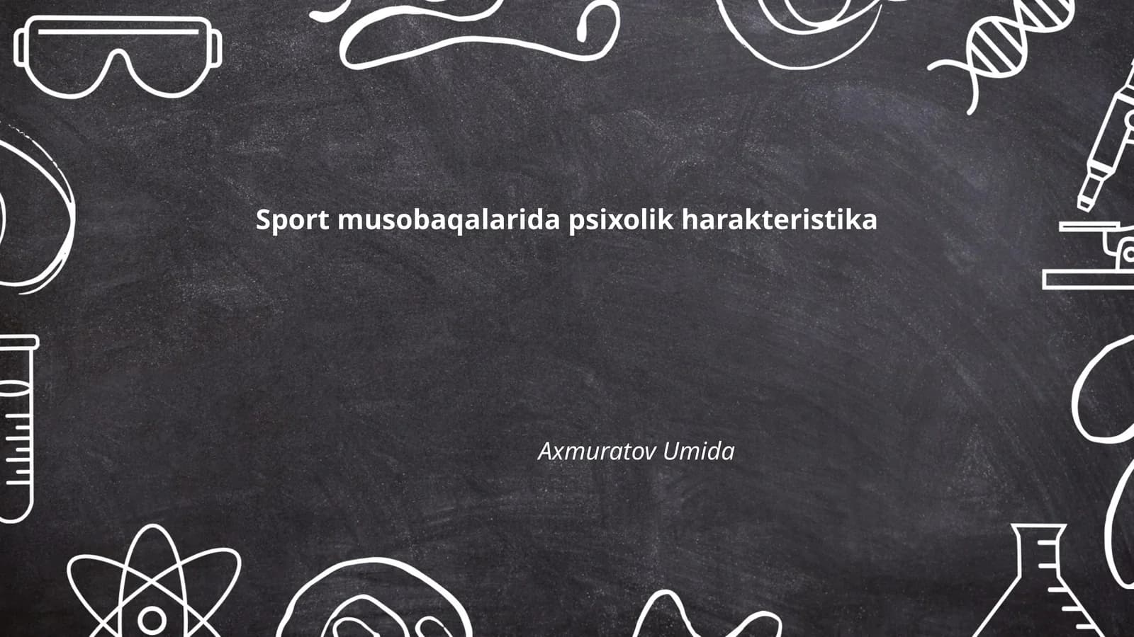 Sport musobaqalarida psixolik harakteristika