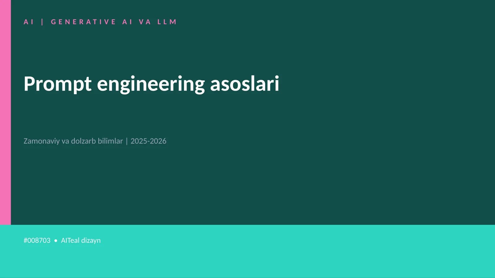 GENERATIVE AI VA LLM