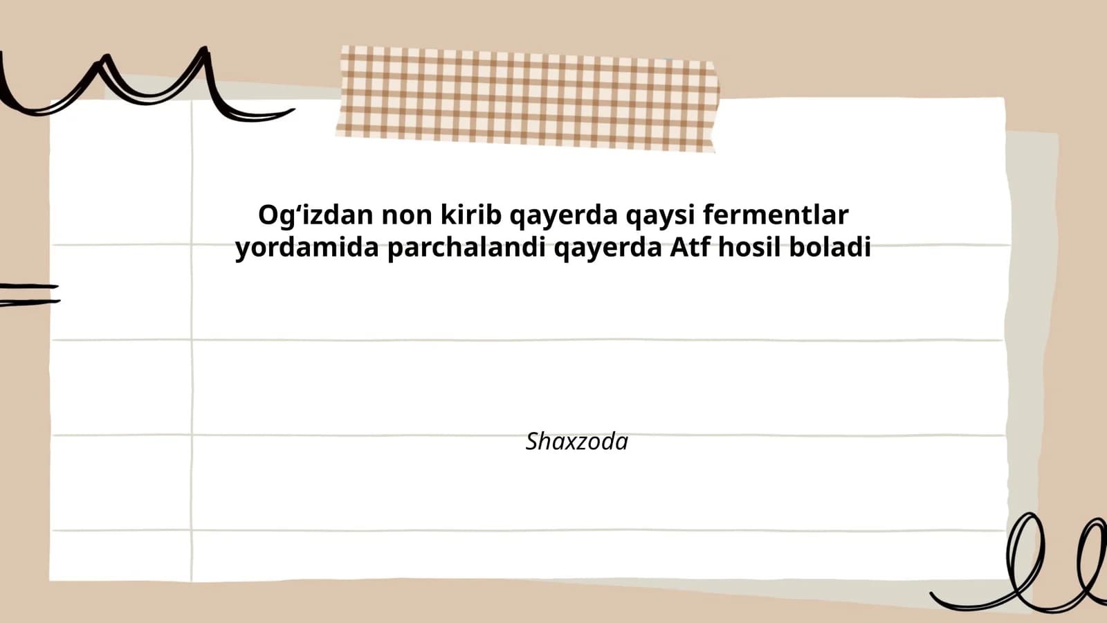Ogʻizda nonning mexanik parchalashi va chaynash jarayoni