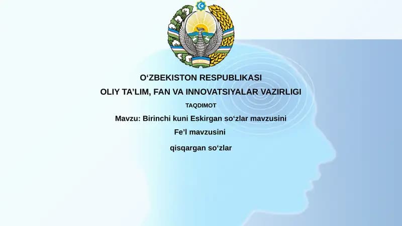 Eskirgan so'zlar