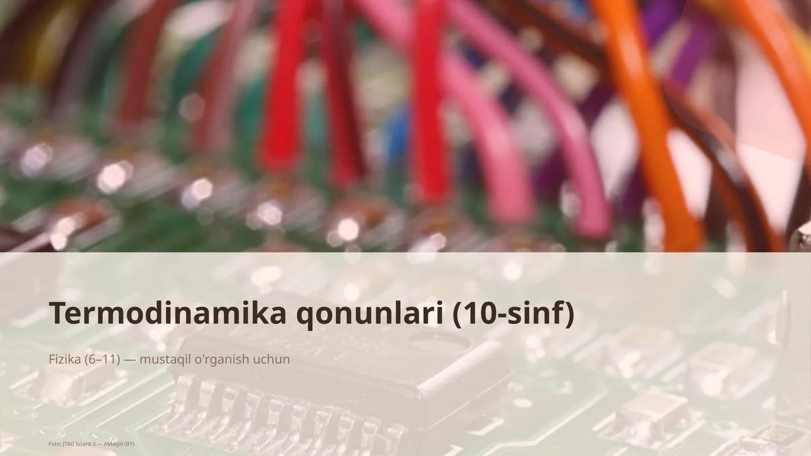 Termodinamika qonunlari (10-sinf)