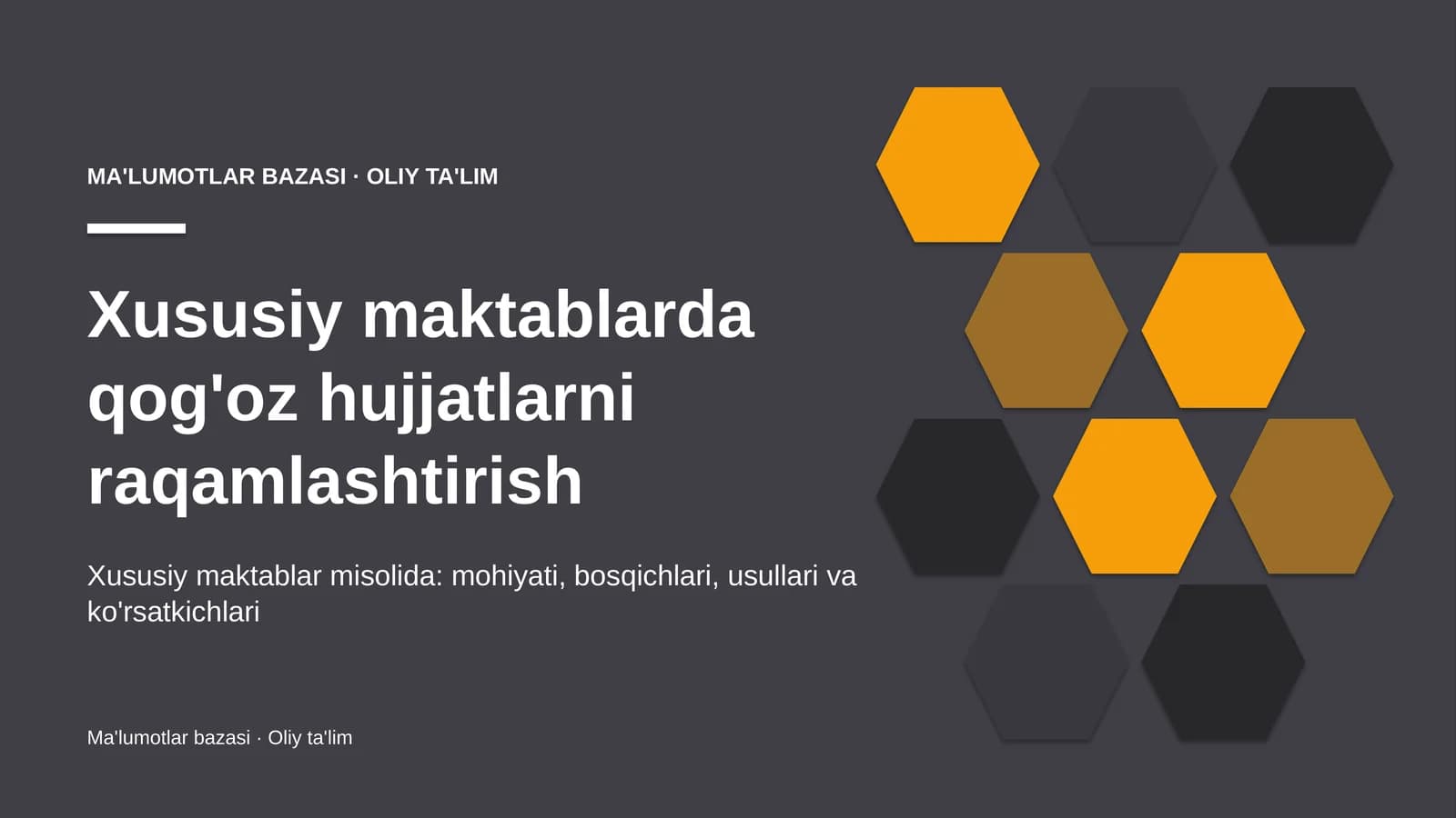 Xususiy maktablarda qog'oz hujjatlarni raqamlashtirish