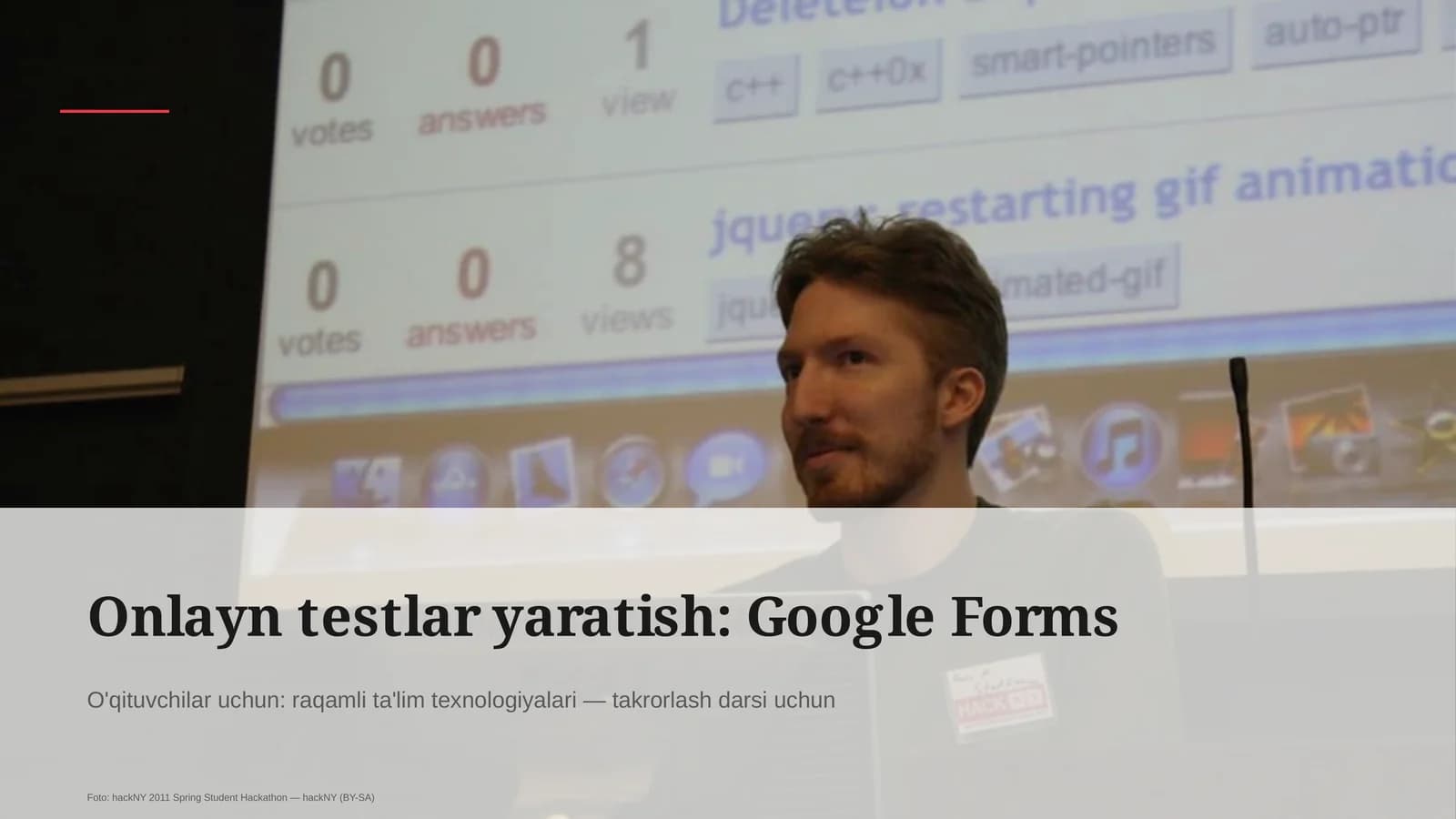 Onlayn testlar yaratish: Google Forms