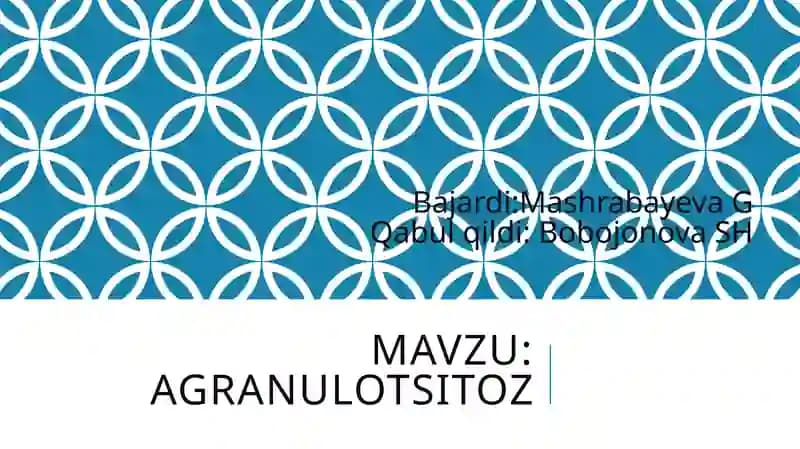 Agranulotsitoz