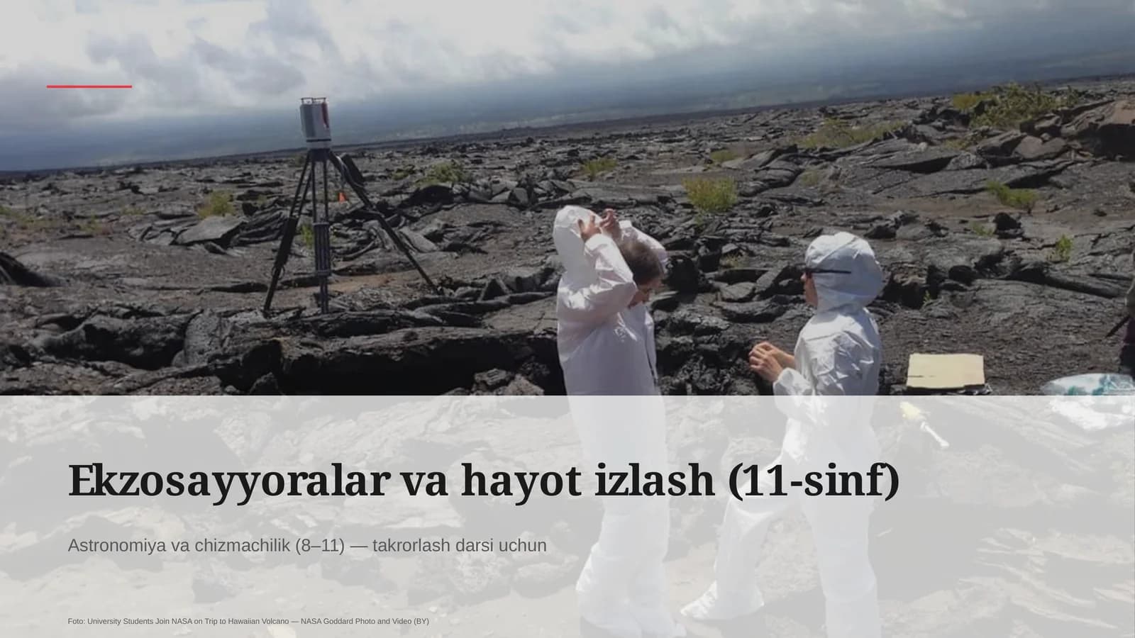 Ekzosayyoralar va hayot izlash (11-sinf)