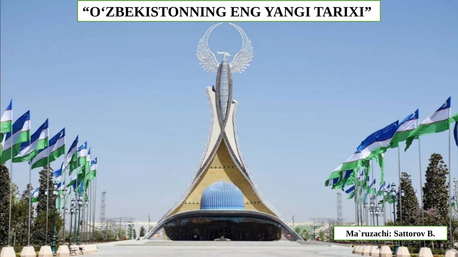 O'zbekistonning eng yangi tarixi