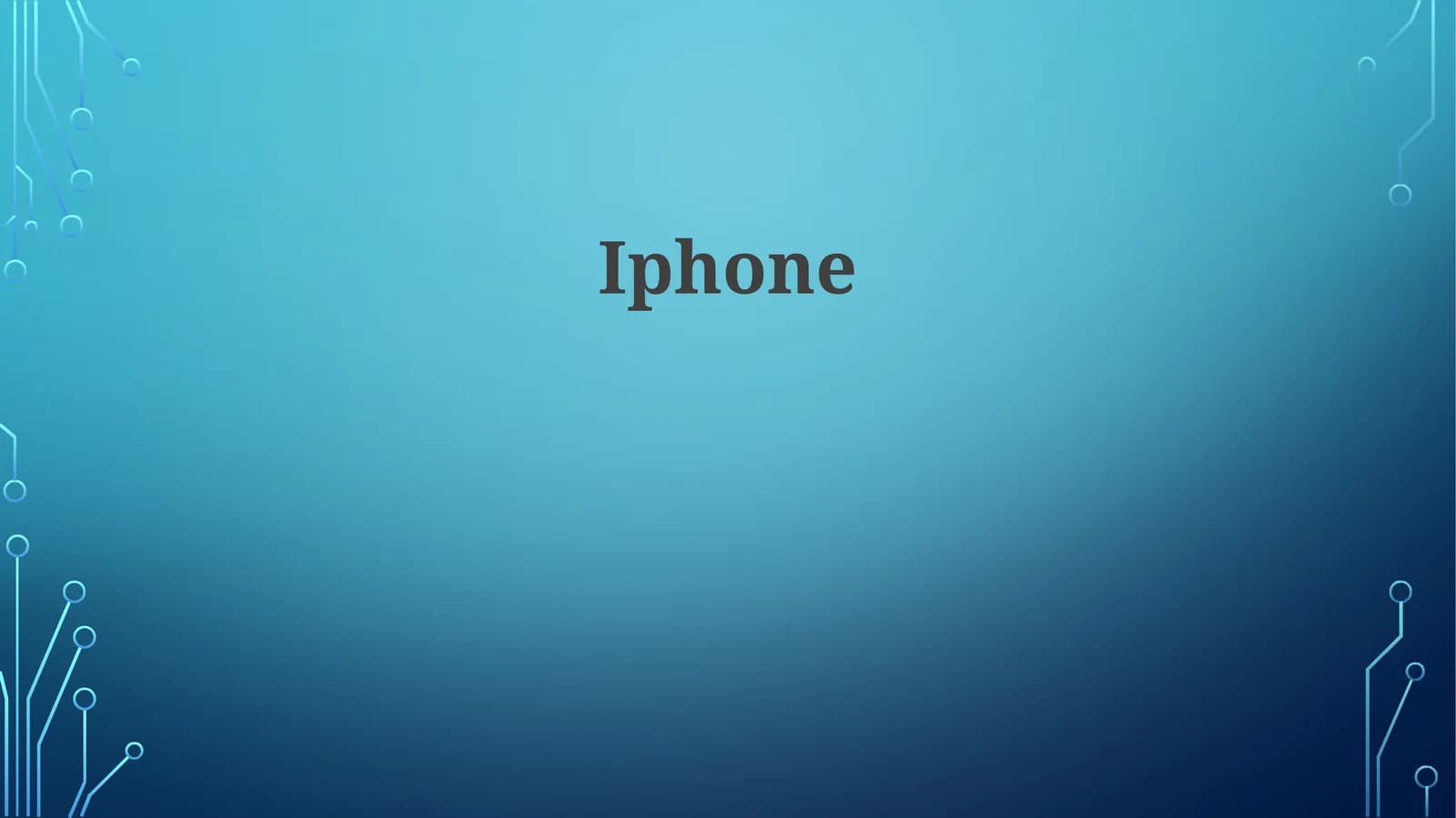 "iPhone" ning evolyutsiyasi ingliz tilida