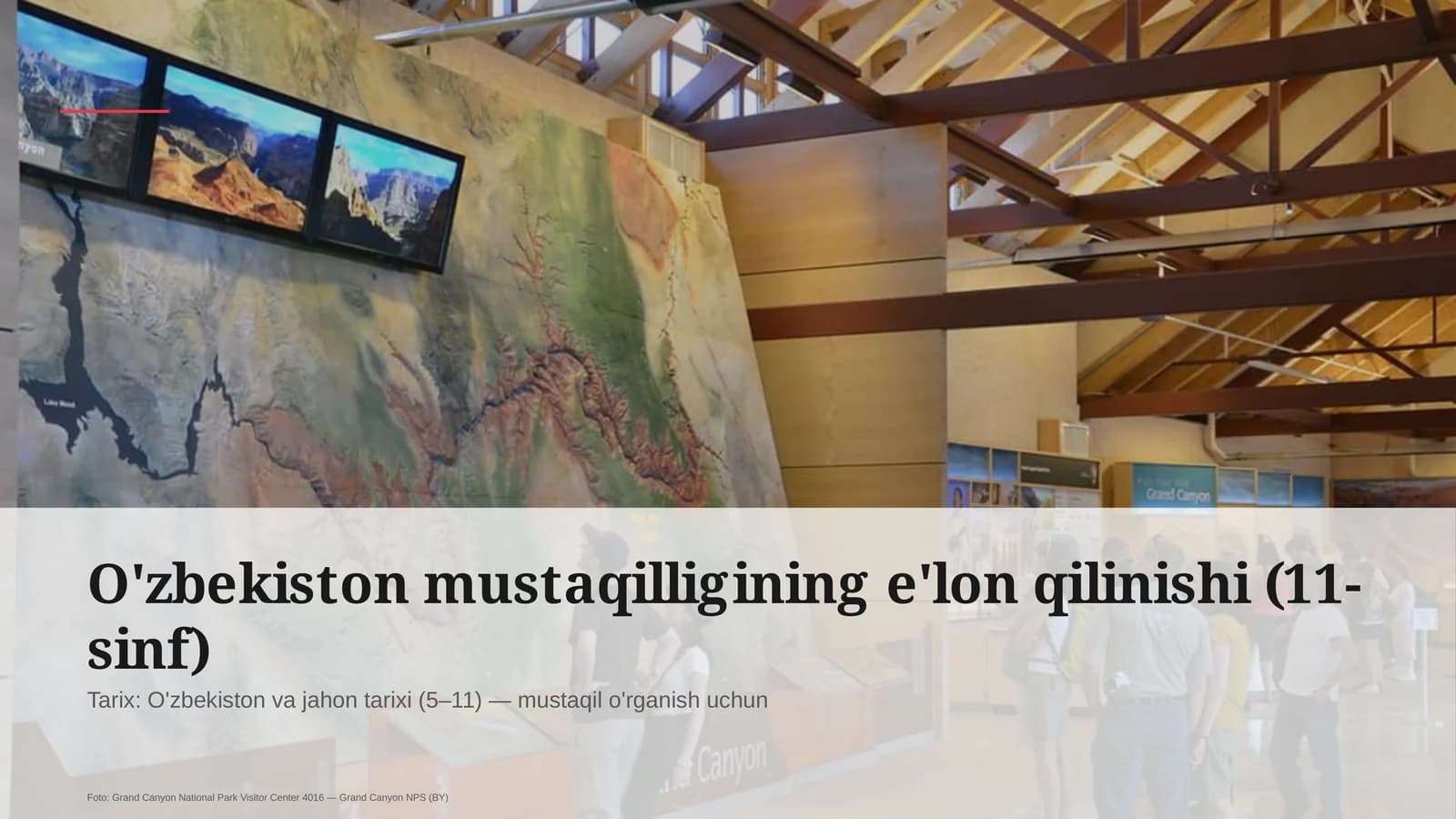 O'zbekiston mustaqilligining e'lon qilinishi (11-sinf)