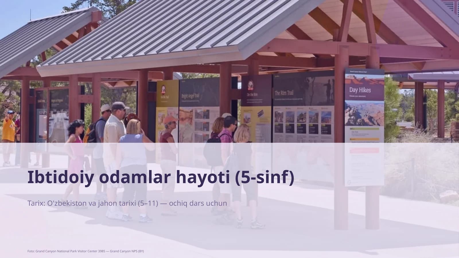 Ibtidoiy odamlar hayoti (5-sinf)