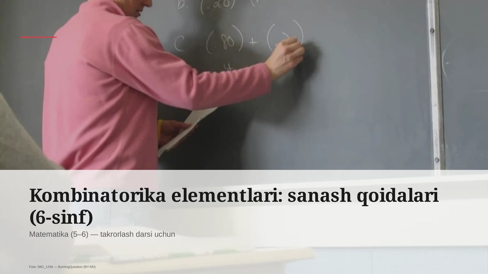 Kombinatorika elementlari: sanash qoidalari (6-sinf)