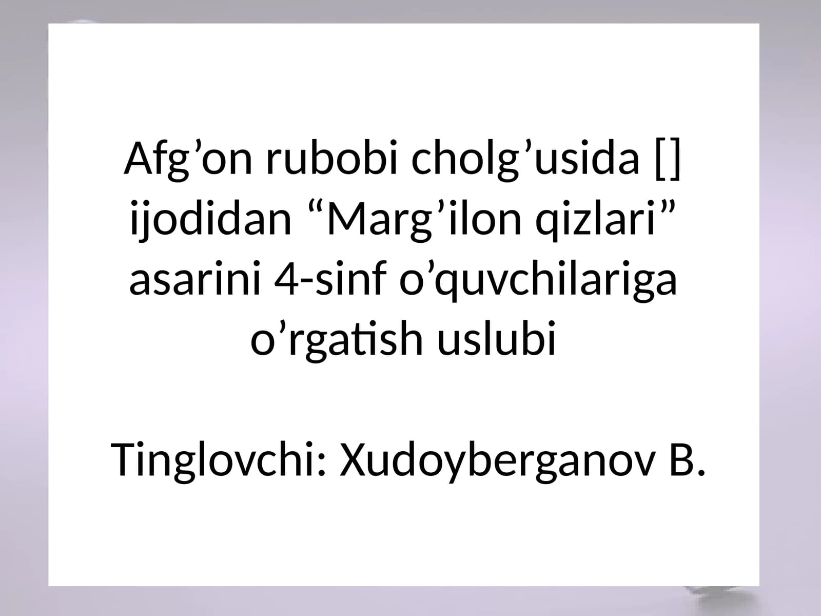 "Marg’ilon qizlari"