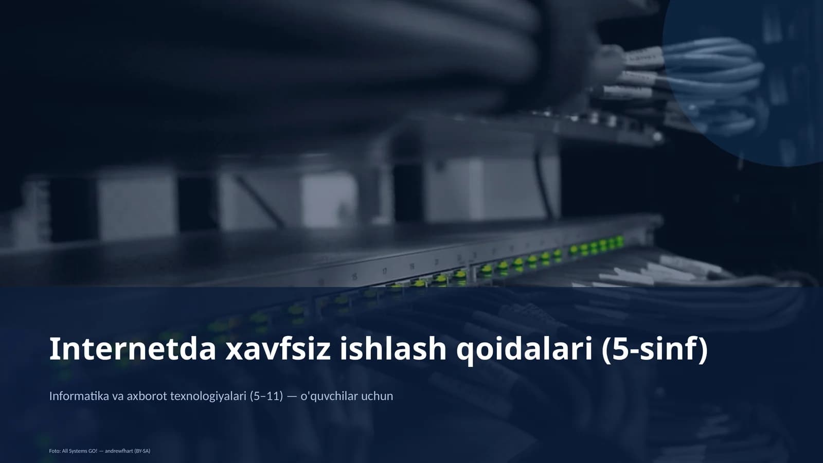 Internetda xavfsiz ishlash qoidalari (5-sinf)