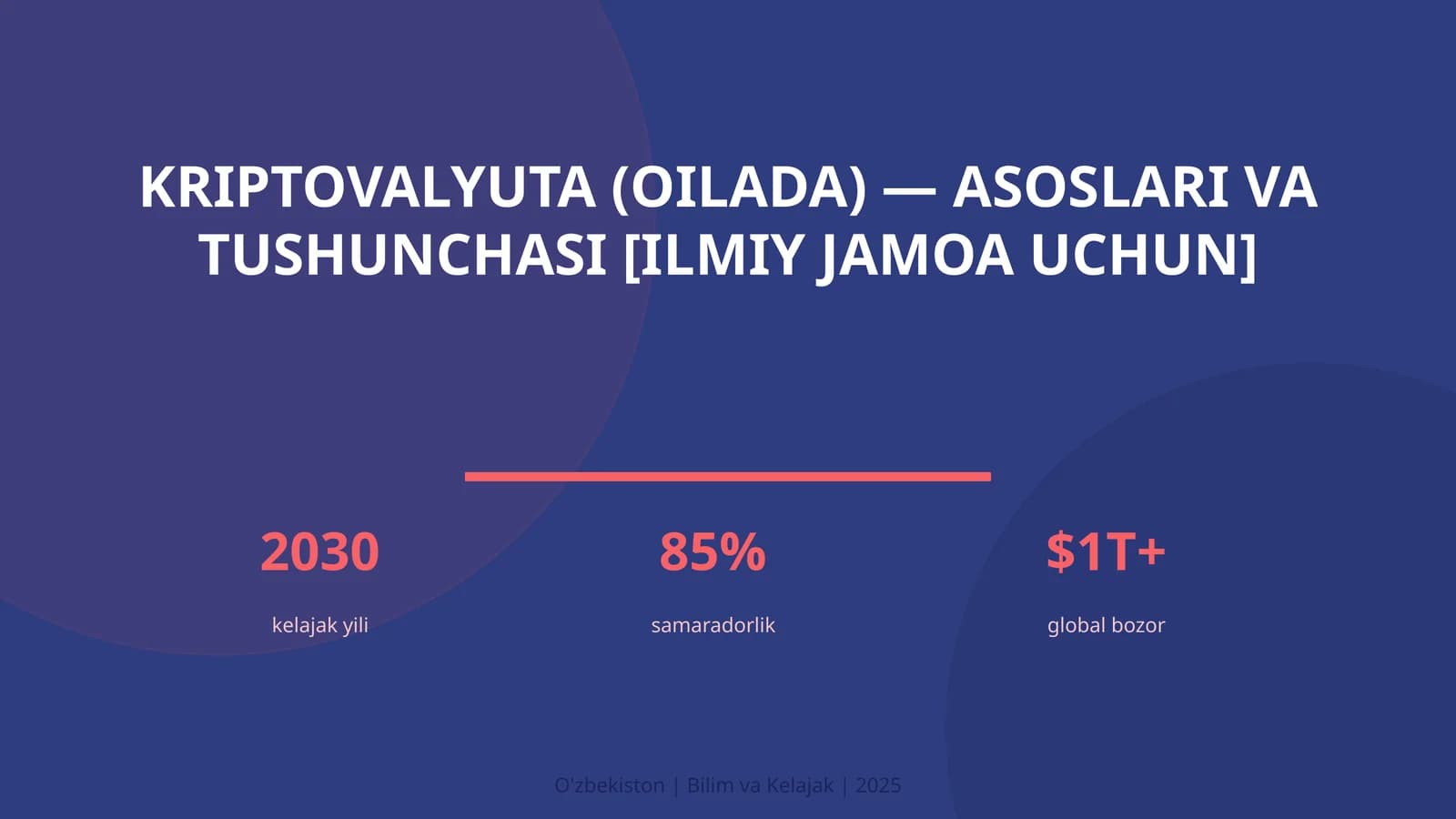 Kriptovalyuta (oilada) — asoslari va tushunchasi [ilmiy jamoa uchun]