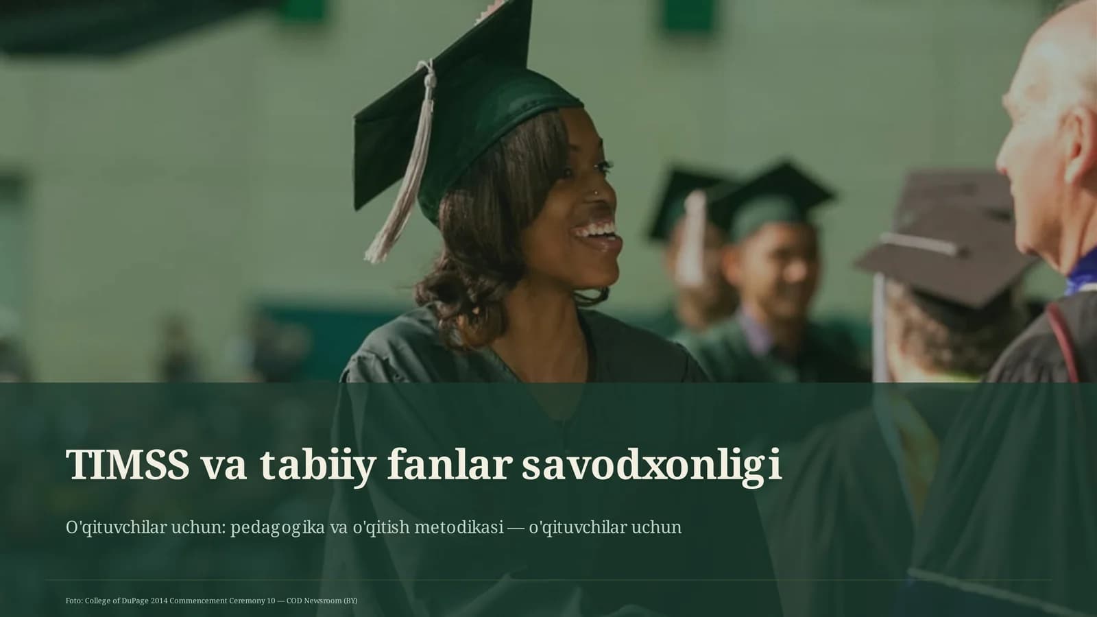 TIMSS va tabiiy fanlar savodxonligi