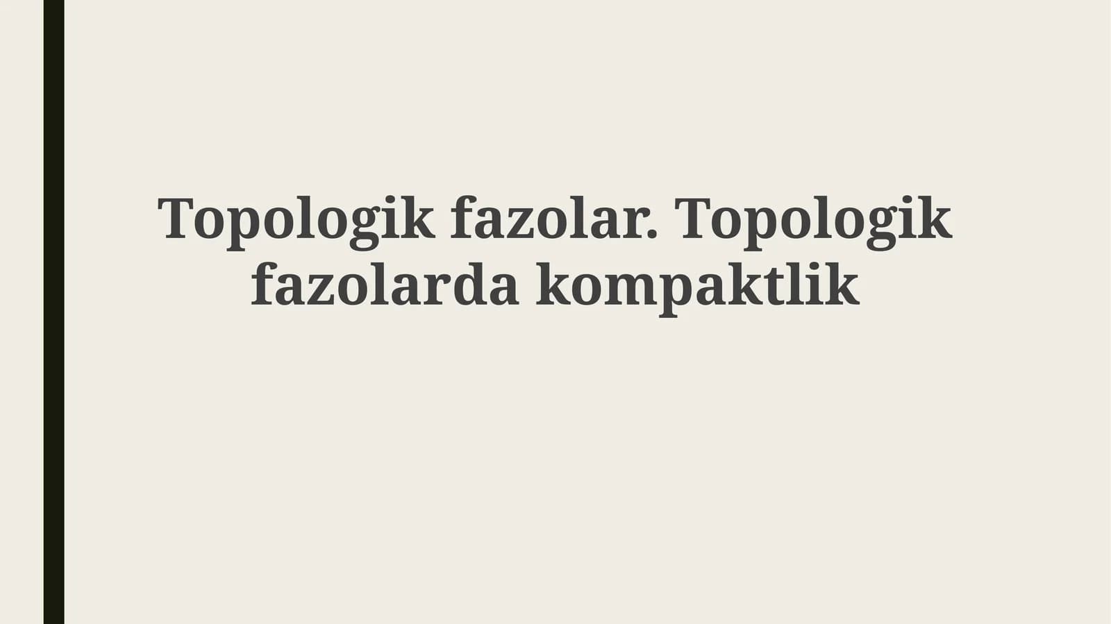 Topologik fazolar