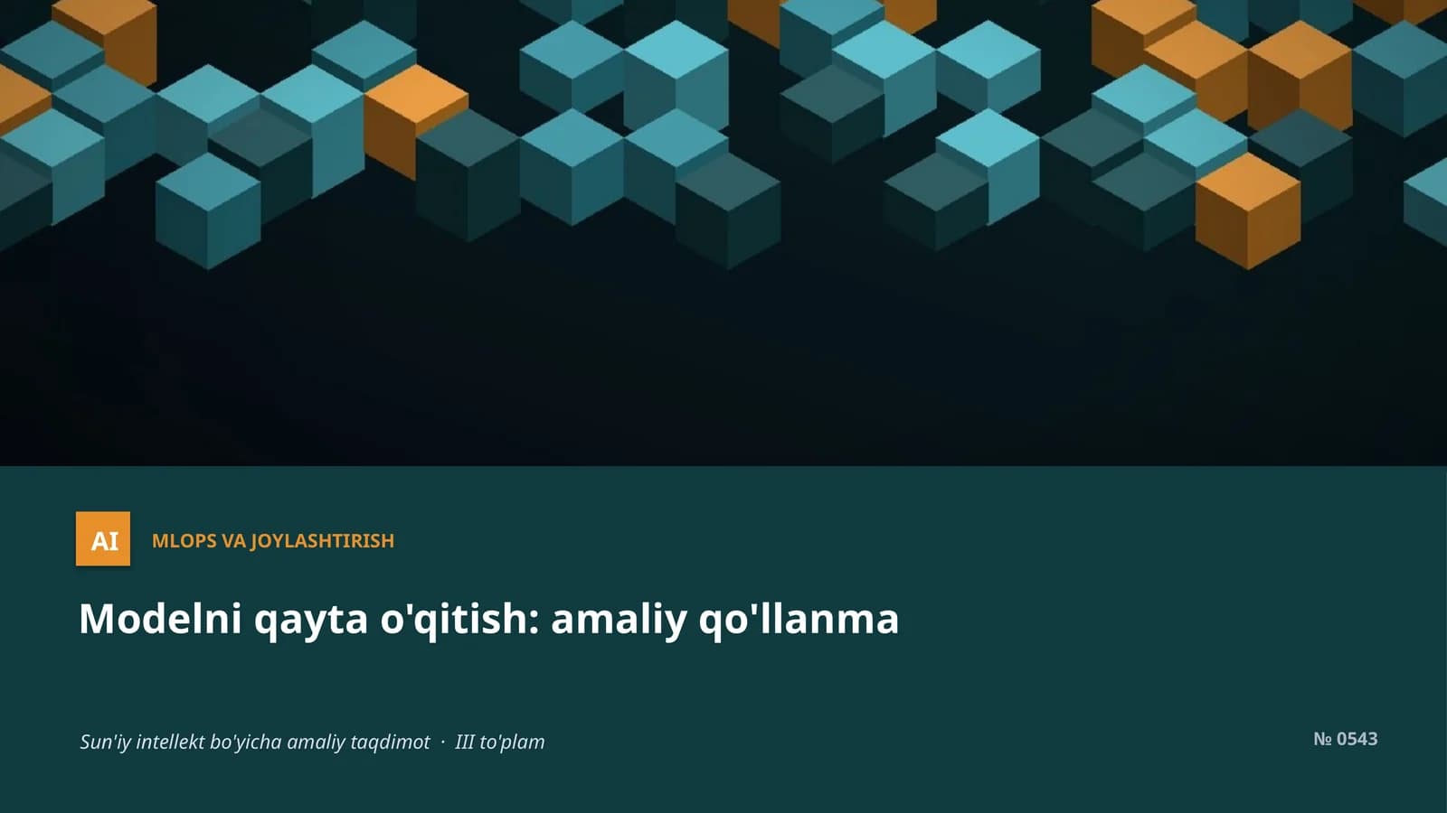 MLOps va Joylashtirish
