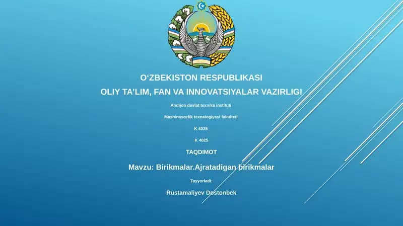 Birikmalar.Ajratadigan birikmalar