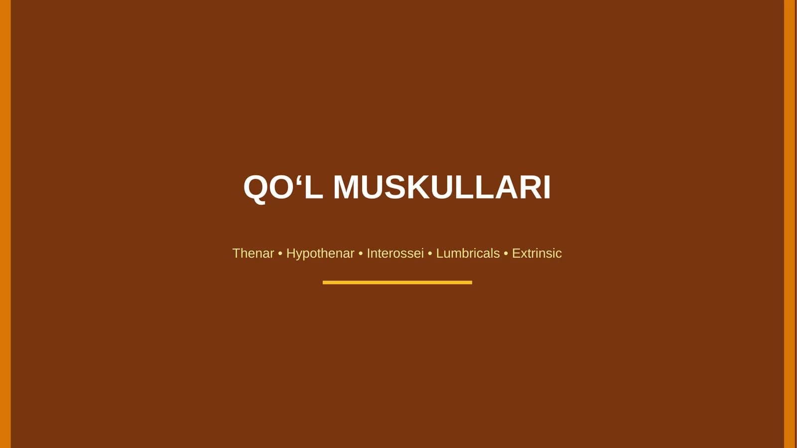 Qo'l muskullari