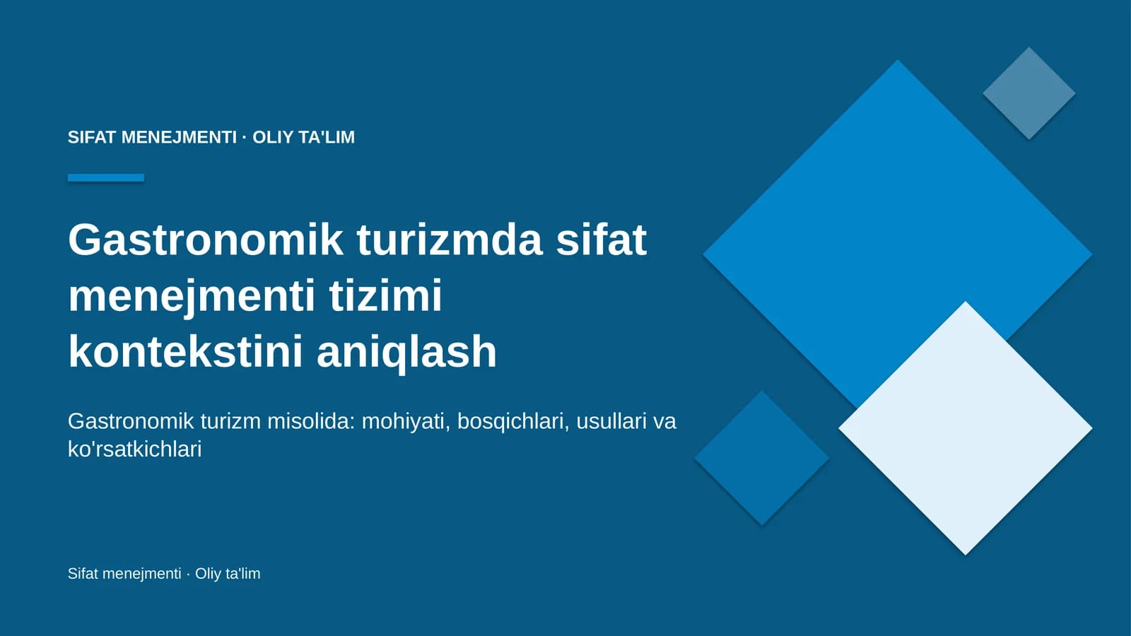 gastronomik turizmda sifat menejmenti tizimi kontekstini aniqlash 9737