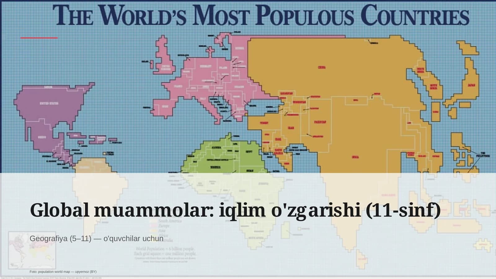 Global muammolar: iqlim o'zgarishi (11-sinf)