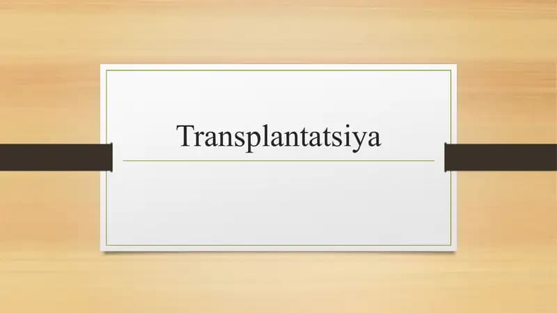 Transplantatsiya