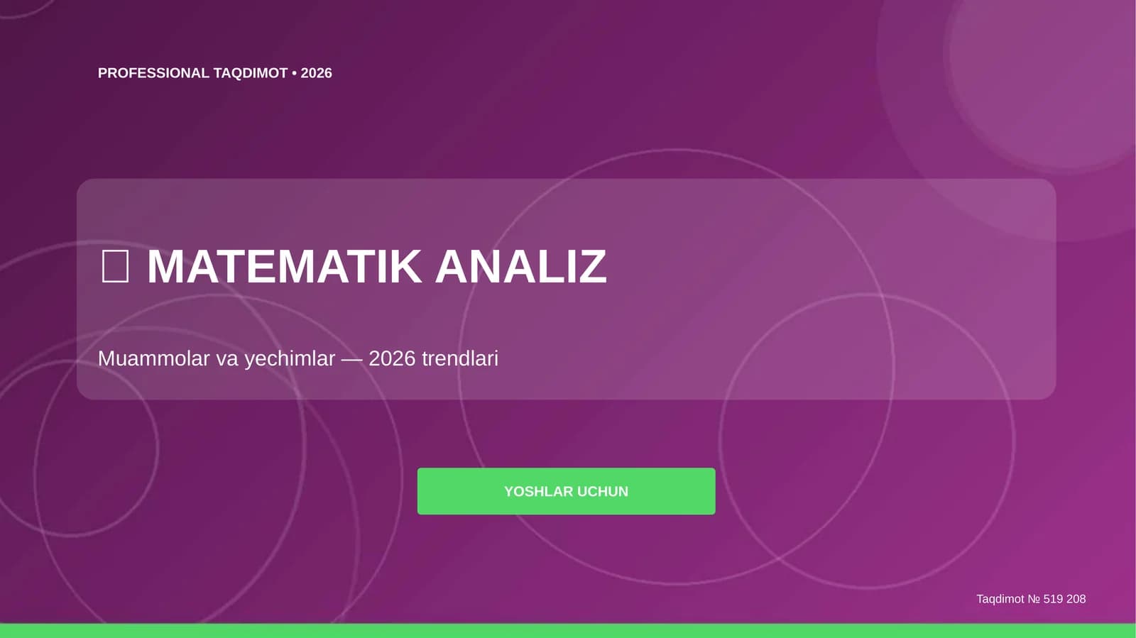 Matematik analiz: Muammolar va yechimlar (2026 trendlari)