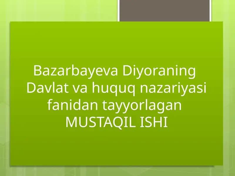 Globallashuv jarayonlari sharoitida davlat funksiyalarining rivojlanish tengdensiyalari