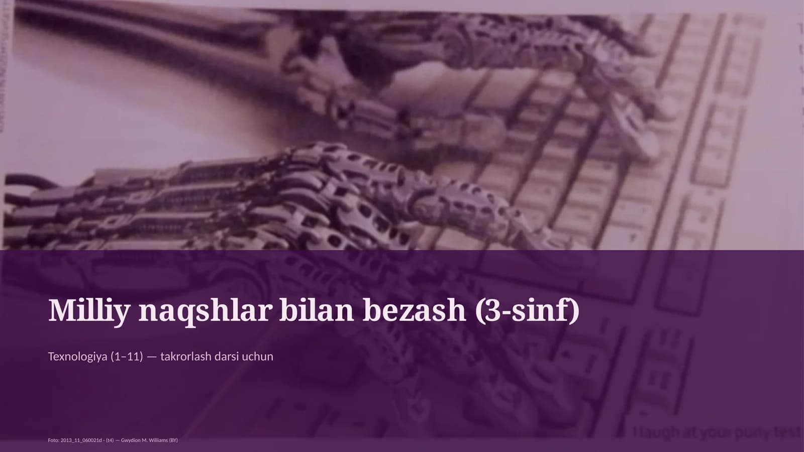 Milliy naqshlar bilan bezash (3-sinf)