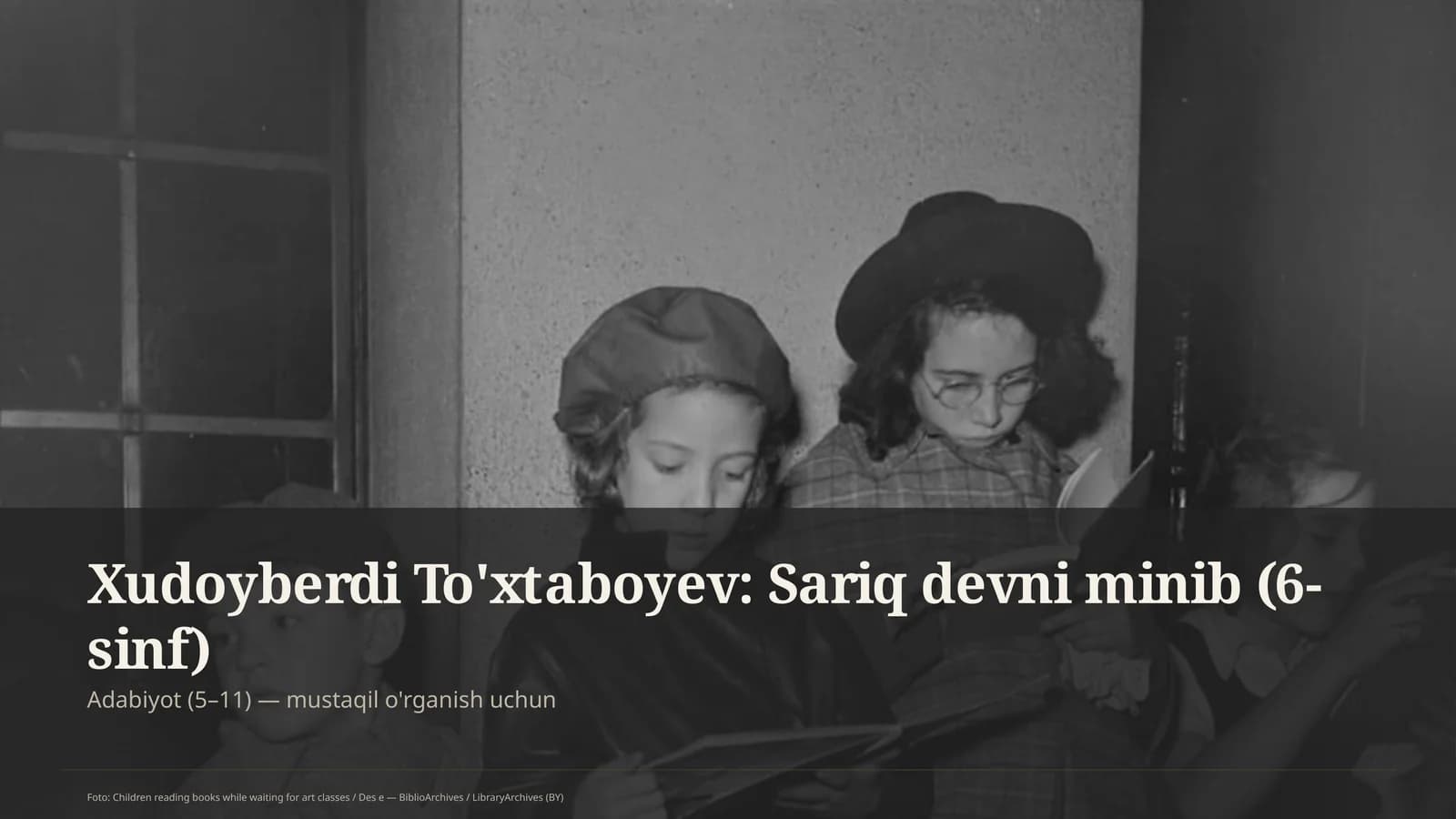 Sariq devni minib (6-sinf)