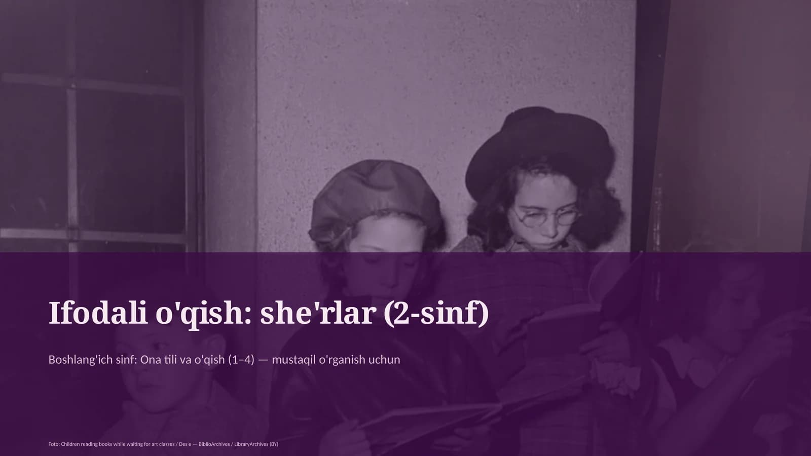 Ifodali o'qish: she'rlar (2-sinf)