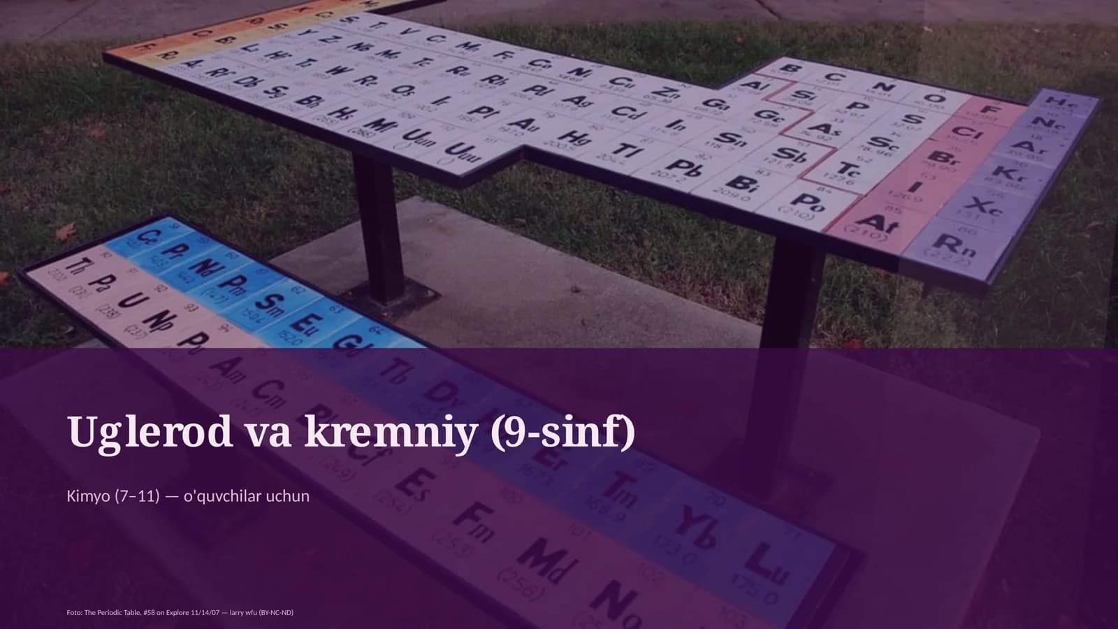 Uglerod va kremniy (9-sinf)