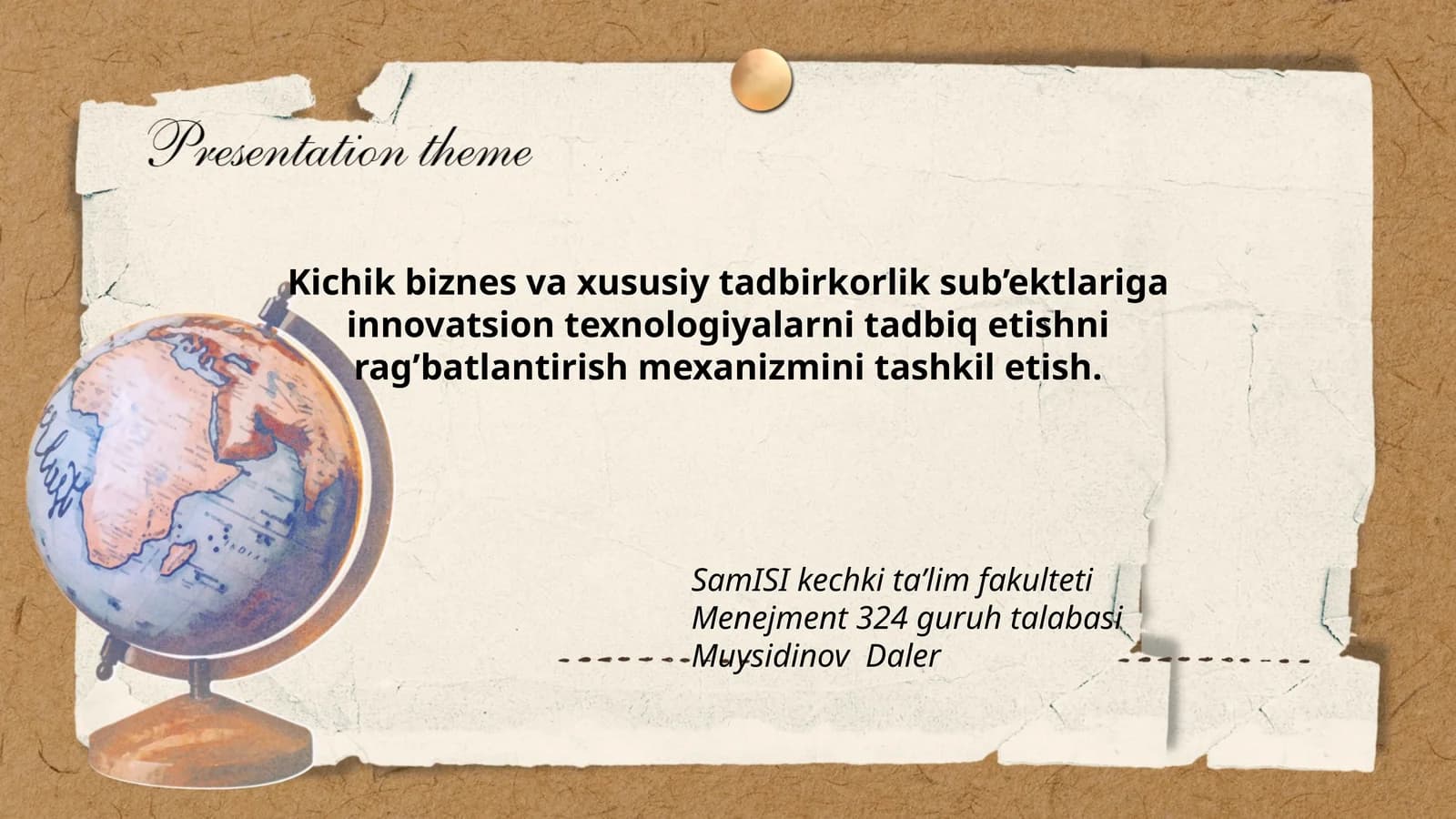 Innovatsion texnologiyalarni tadbiq etish