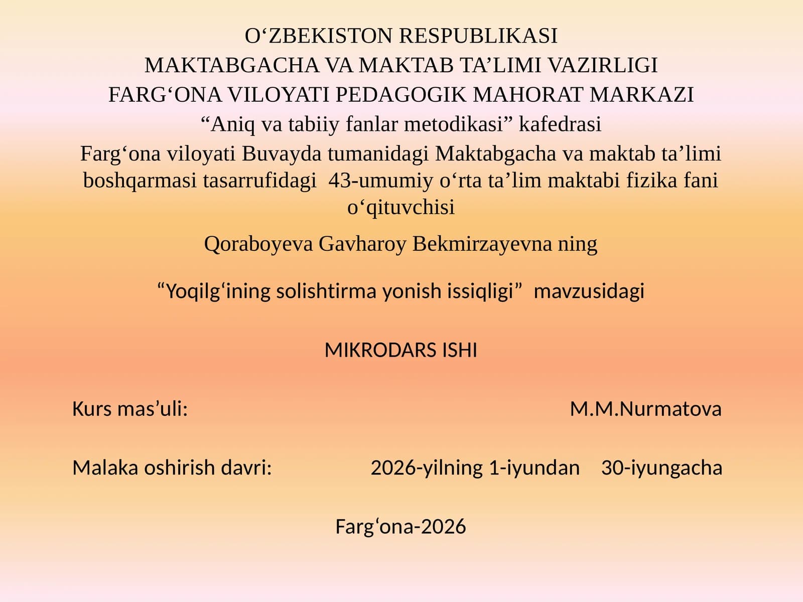 "Yoqilg‘inings olishtirma yonishissiqliği"